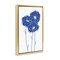 Stupell Industries Simple Blue Blooms Trio Floating Frame By Martina Pavlova